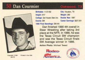 1991 Rodeo America Set B #50 Dan Courmier Back